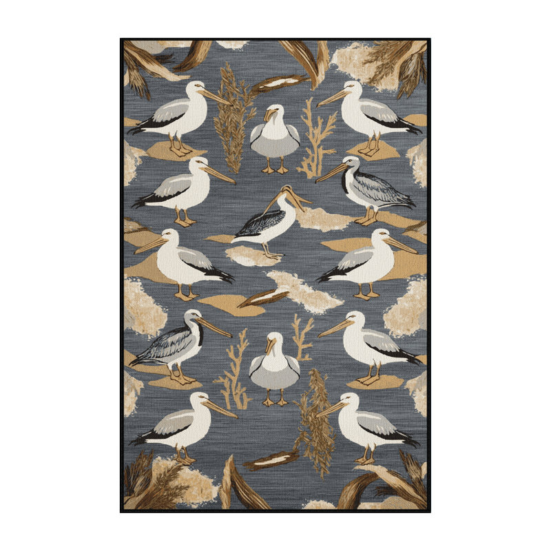  Tapis nautique lavable Seabirds, Rectangulaire 2 pi x 3 pi