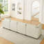 Canapé modulaire Comfy Cloud avec repose-pieds, canapé-lit à siège profond pour une détente ultime et des aménagements de salon flexibles.-1844270521
