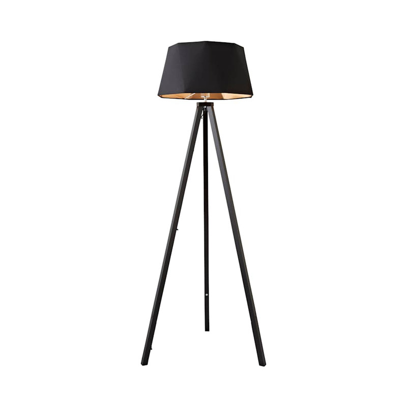 Mejias 150cm Tripod Floor Lamp, Black, No, Black