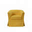 Fauteuil demi-tonneau pivotant en tissu tissé Falahee-112511491