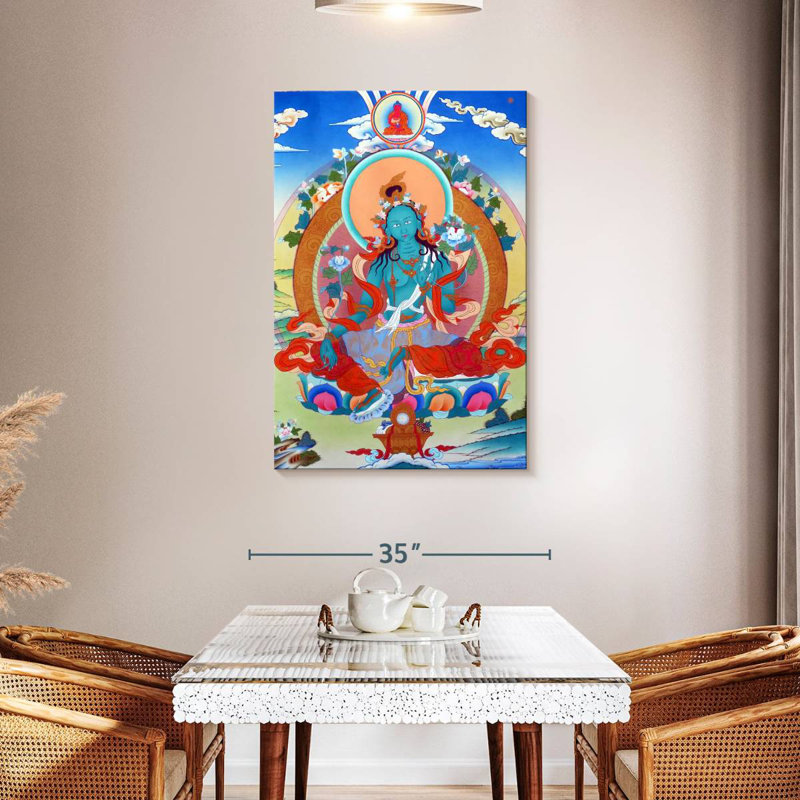 Adella Tibetan Thangka, 45" H x 30" W