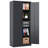 Lockable File Cabinet With 4 Shelves, Metal Storage Cabinet, Locking Cabinet With Doors For Home Office