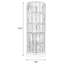 Lampe de chevet à abat-jour en cristal 20 pouces Wanda-694623576