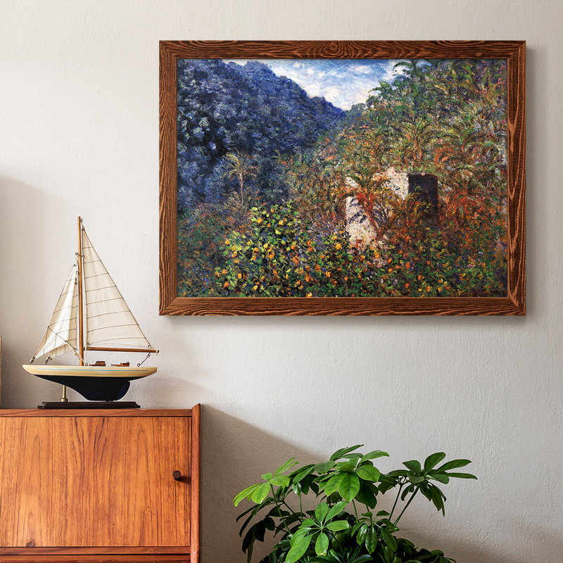 The Valley Of Sasso, Blue Effect, 1884, reproduction d'art sur toile, Érable, H 28 po x l 42 po x P 1,5 po