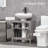 Modern Storage Cabinet, Bathroom Under Sink Cabinet With Doors And Open Shelf
