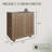Woven Pattern Accent Cabinet Office Storage Cabinet With 1 Shelf And 2-door-1080360496