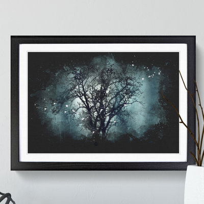 Tree at Dusk - Framed Print