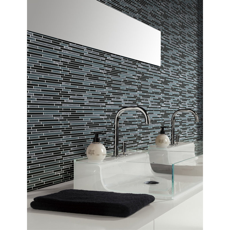 Horizon Linear Polished Tile, Gray/Brown