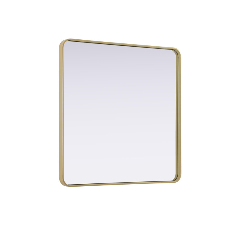 Erath Contour Metal Mirror, Brass, 36" x 36"