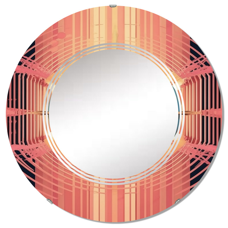 Ferb - Miroir mural moderne rond, 32 po x 32 po