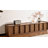 78.74" Modern TV Stands with Brown Wood Grain,Mid Century Media Console With 4 Cabinets-692624007