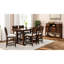 Tabouret de comptoir pour deux en brun, assise et dossier tapissier 2 brun, confort tendance