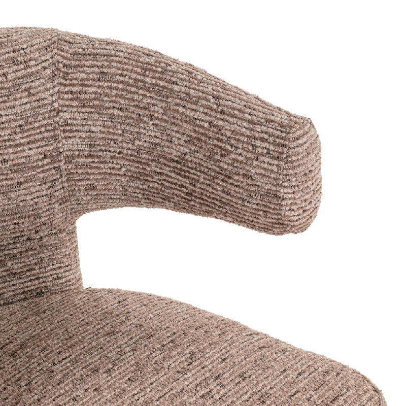 Nerio Upholstered Arm Chair, Brown