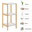 Dipalma Bamboo Freestanding Bathroom Shelves