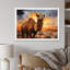 Camel Crossing, reproduction d'art sur toile-657590345-657590344