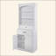 Bathroom Storage Cabinet With Four Doors, Drawers, Adjustable Shelf & Six Open Shelves – Durable MDF Construction, Combo