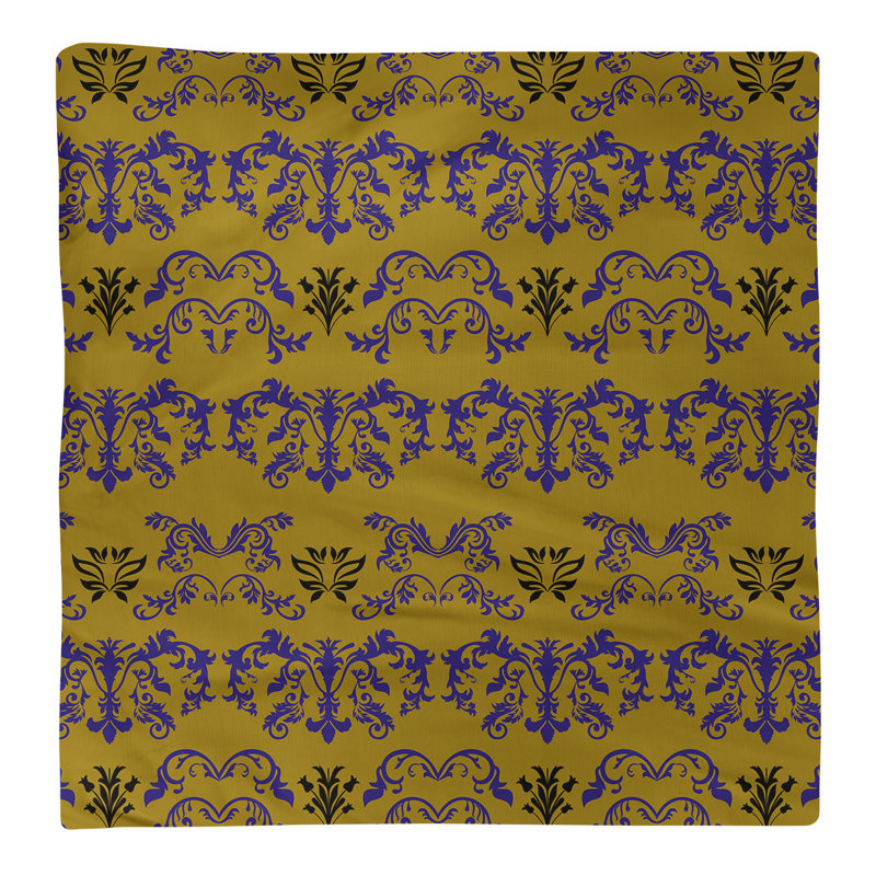Serviette de football Baltimore, l 22 po x L 22 po, Mauve/ or métallique / noir, polyester