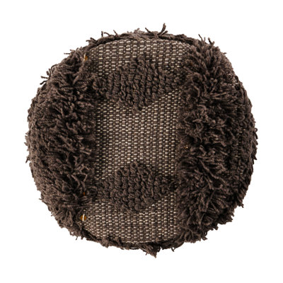 Roja Handcrafted Wool & Cotton 16 X 16 Foot Stool