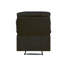 Fauteuil inclinable noir avec accoudoirs coussinés-166447115