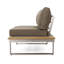 Fauteuil droit en aluminium kaki de 64,44 po Profondeur, 29,72 de largeur, 27,68 de hauteur, 44,49 lb Fabuleux avec - chic