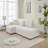 Wool Left Facing Sectional Sofa With Chaise