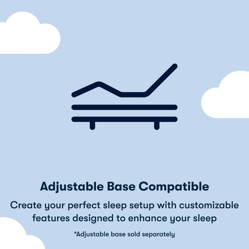 Sleep To Go Medium 12" Hybrid Mattress in a Box, Queen