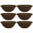 Hokku Designs 18 Inch Bowl Planter with with Drainage, Chocolate (6 Pack)