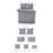Elsie Linen Look Coverlet 8 Piece Designer Set-101217057-101217042