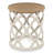 Dozier Rustic Farmhouse Tray Top Round End Table with Wood Frame Base-106886950