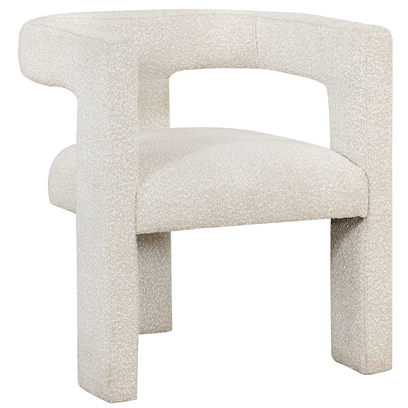 Chaise d'appoint rembourrée 1pc Contemporary Boucle