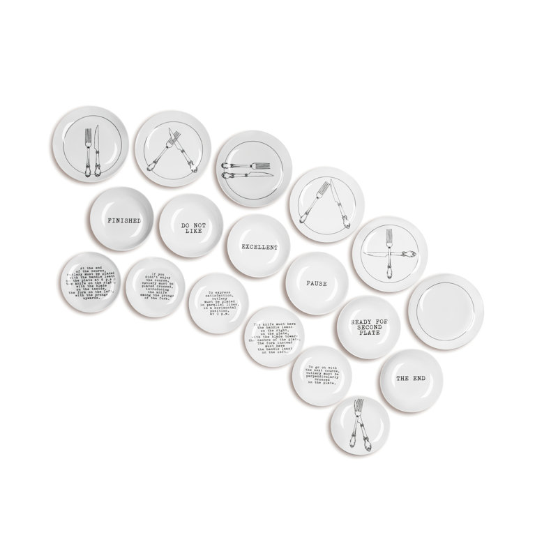 Galateo 18 Piece Ceramic Dinnerware Set - Service for 6