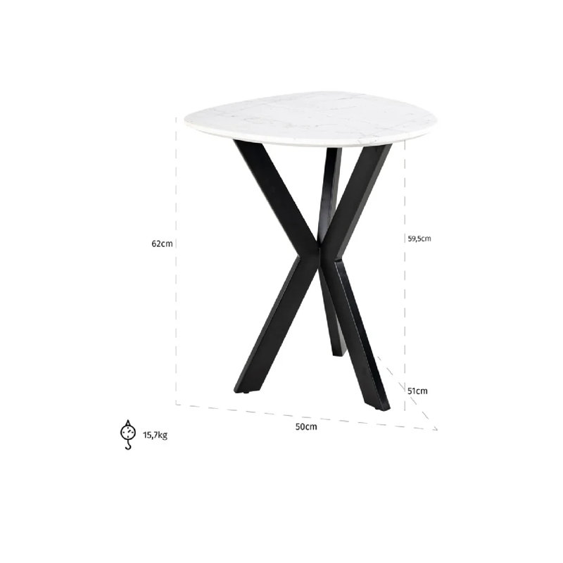 Table de bout à 3 pieds Trocadero