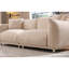 Canapé confortable en velours beige moderne à 3 places pour la maison