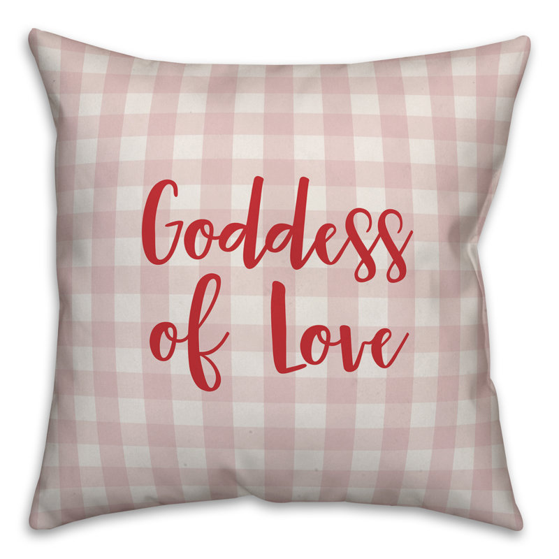 Coussin Goddess of Love, Coussin décoratif, Rose / Rouge
