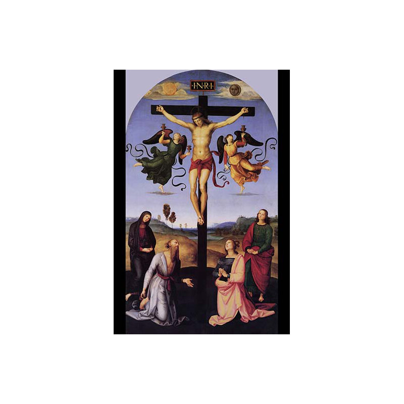 Christ sur la croix-imprimé, H 30 po x l 20 po x P 1,5 po