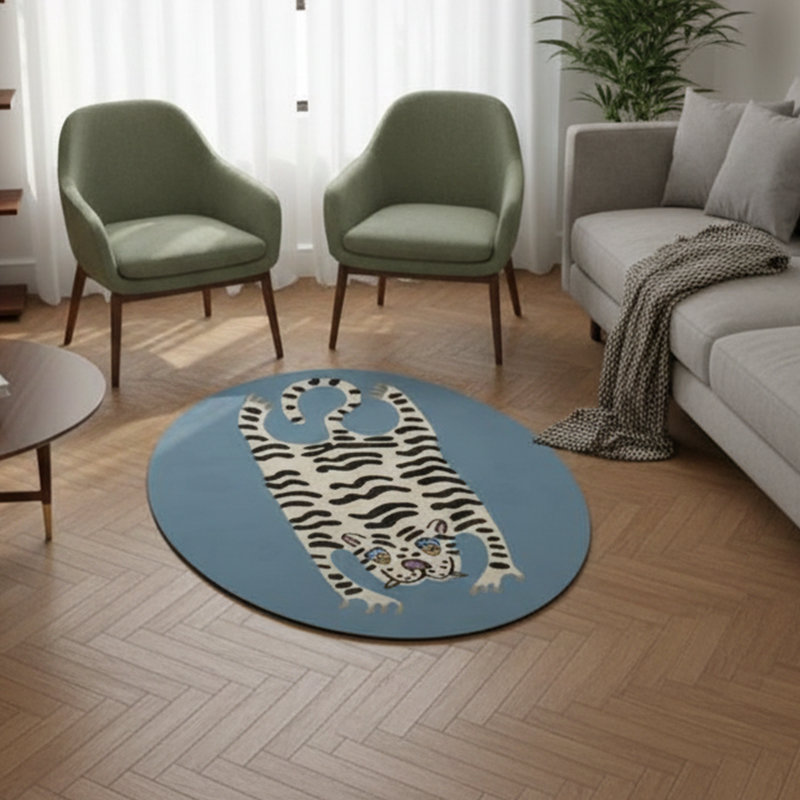 Tapis ovale Tiger