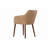 Karel 19.5 " H Genuine Leather Upholstered Oak Solid Wood Armchair-1623395768