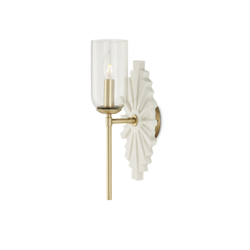 Benthos 1 - Light Wallchiere, White/Brass