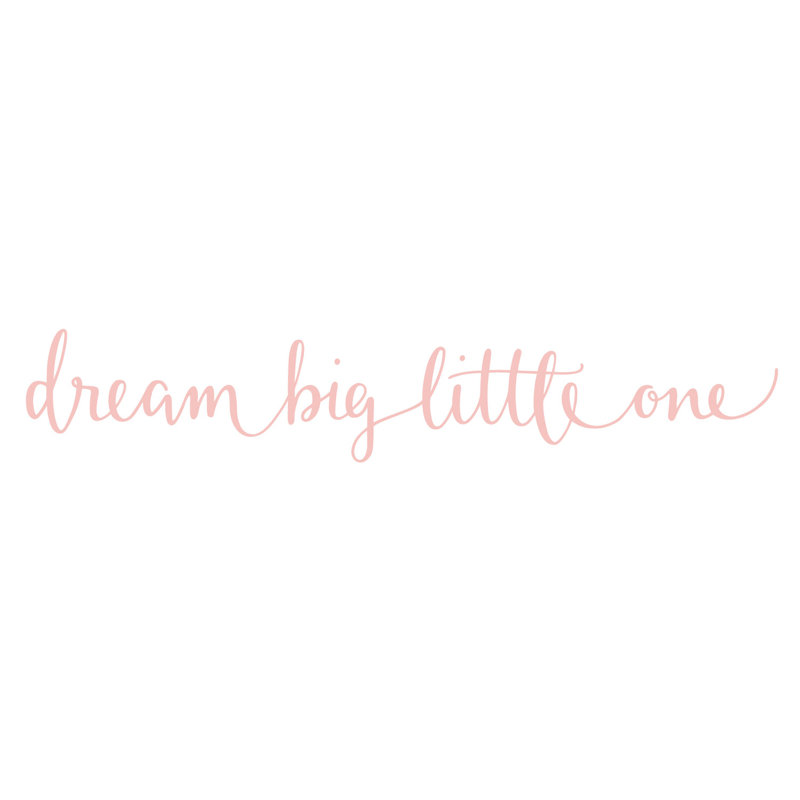 Wall Decal, 9cm H x 50cm W, Confetti Pink