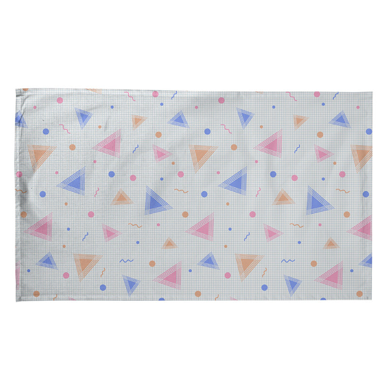 Mcguigan Tea Towel Kitchen Towel, Cotton Twill, Navy/Pink/Orange