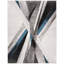 Tapis gris / bleu sarcelle à motif abstrait Vilica-30052074