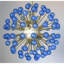 Lustre géométrique en laiton à 21 lumières Murano-95100116-95100109-95100111