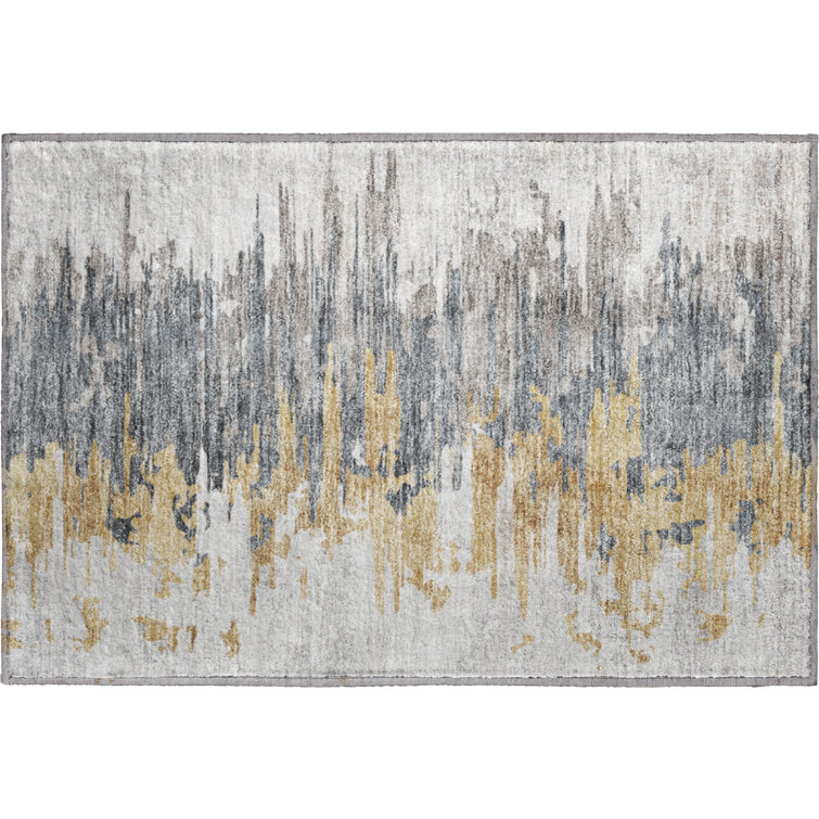Premium Machine Washable Prisco Ivory Rug
