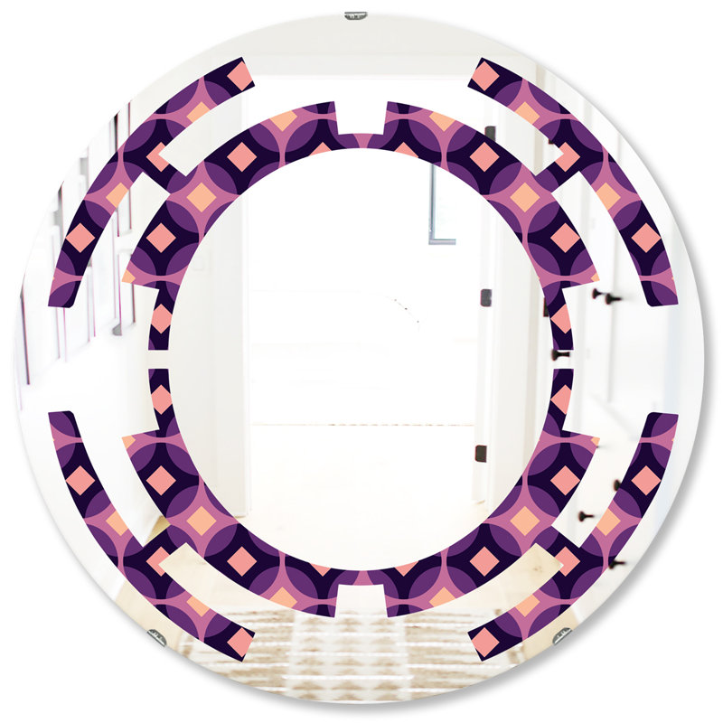 Miroir mural circulaire sans cadre, H 31,5 po x l po