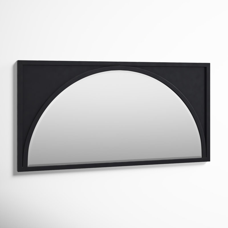 Abie Flat Mirror, Black