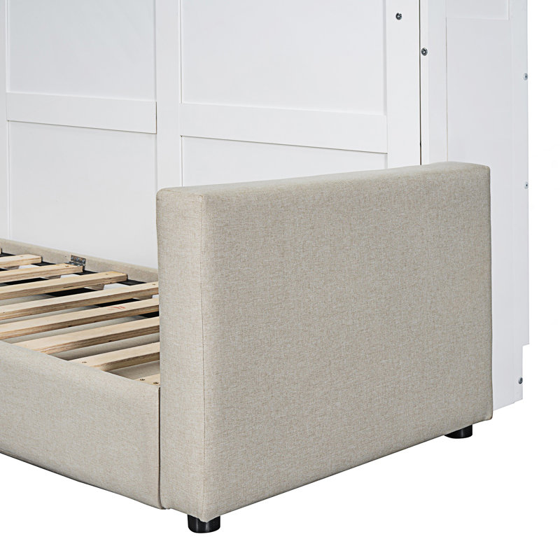 Murphy Bed, Wall Bed With Storage, White