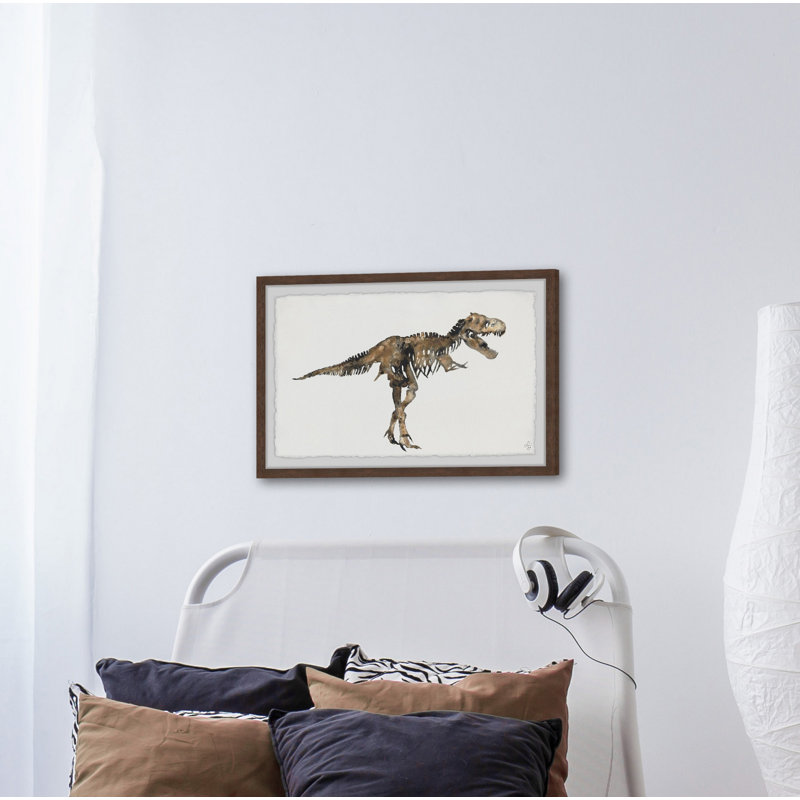 «Bronstein T-Rex Skeleton», reproduction encadrée, H 8 po x l 12 po x P 1,5 po
