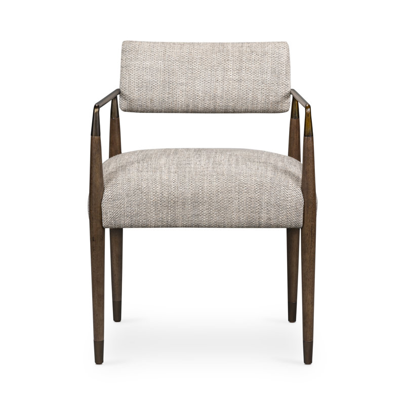 Waldon Dining Armchair-Thames Coal, Thames Coal, Sierra Brown/Aged Bronze