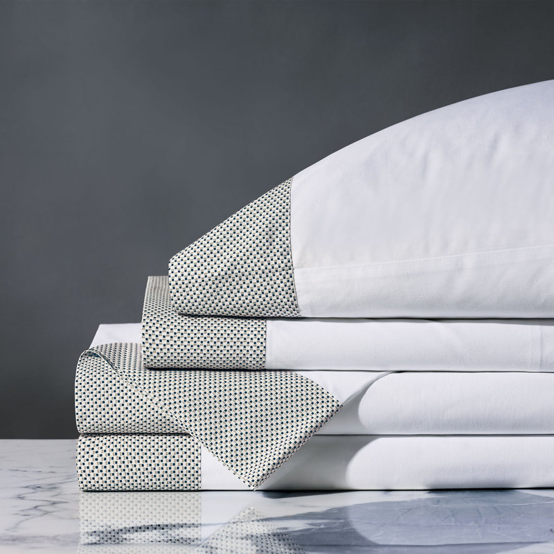 Ensemble de draps en lin fin Kinsley, Ensemble de draps pour taille de lit double et deu