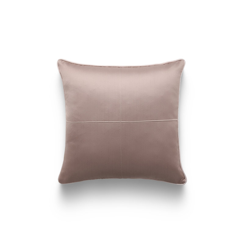 Silk Road Solid Kutnu Pillow, Taupe